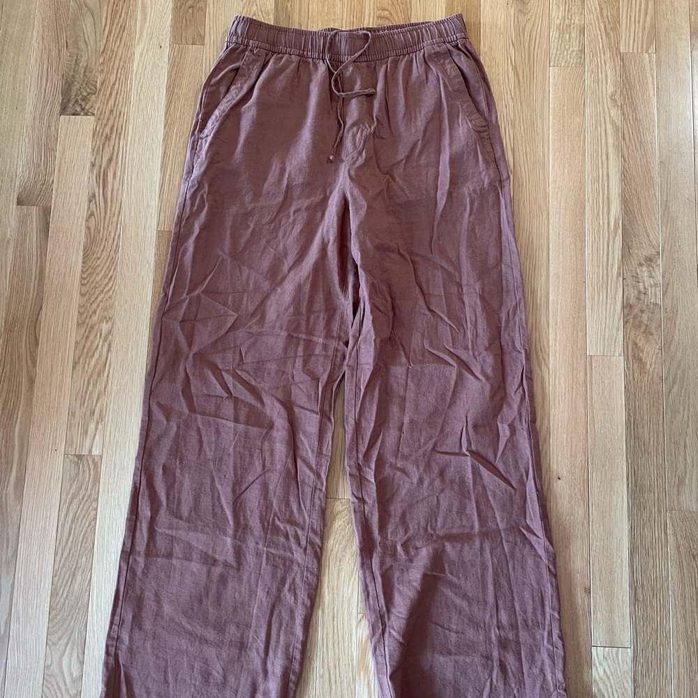 Old Navy High Rise Linen Pants